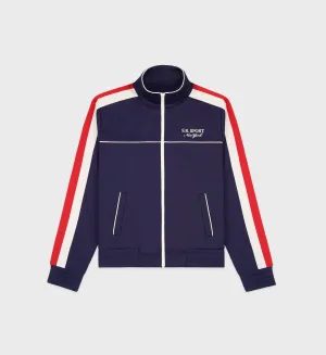 SR Sport Track Jacket - Navy/White