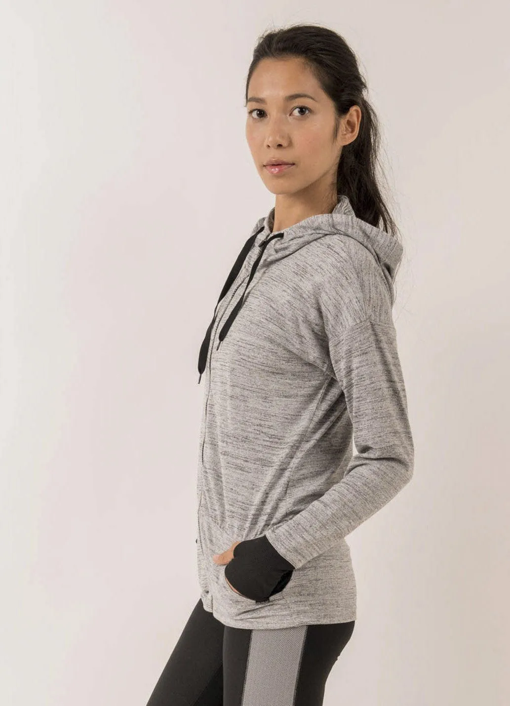 Stratus Essential Hacci Zipped Hoodie