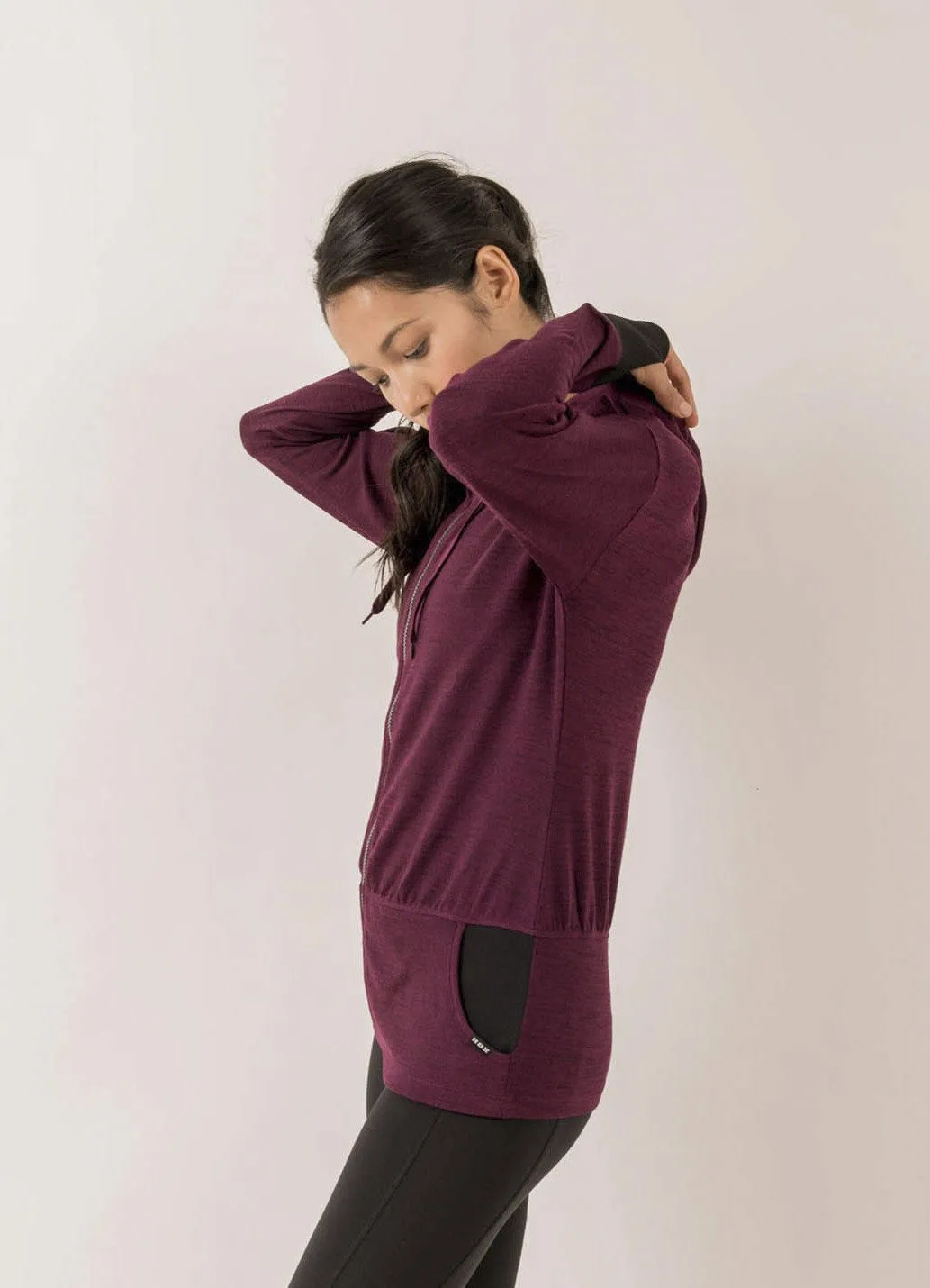 Stratus Essential Hacci Zipped Hoodie