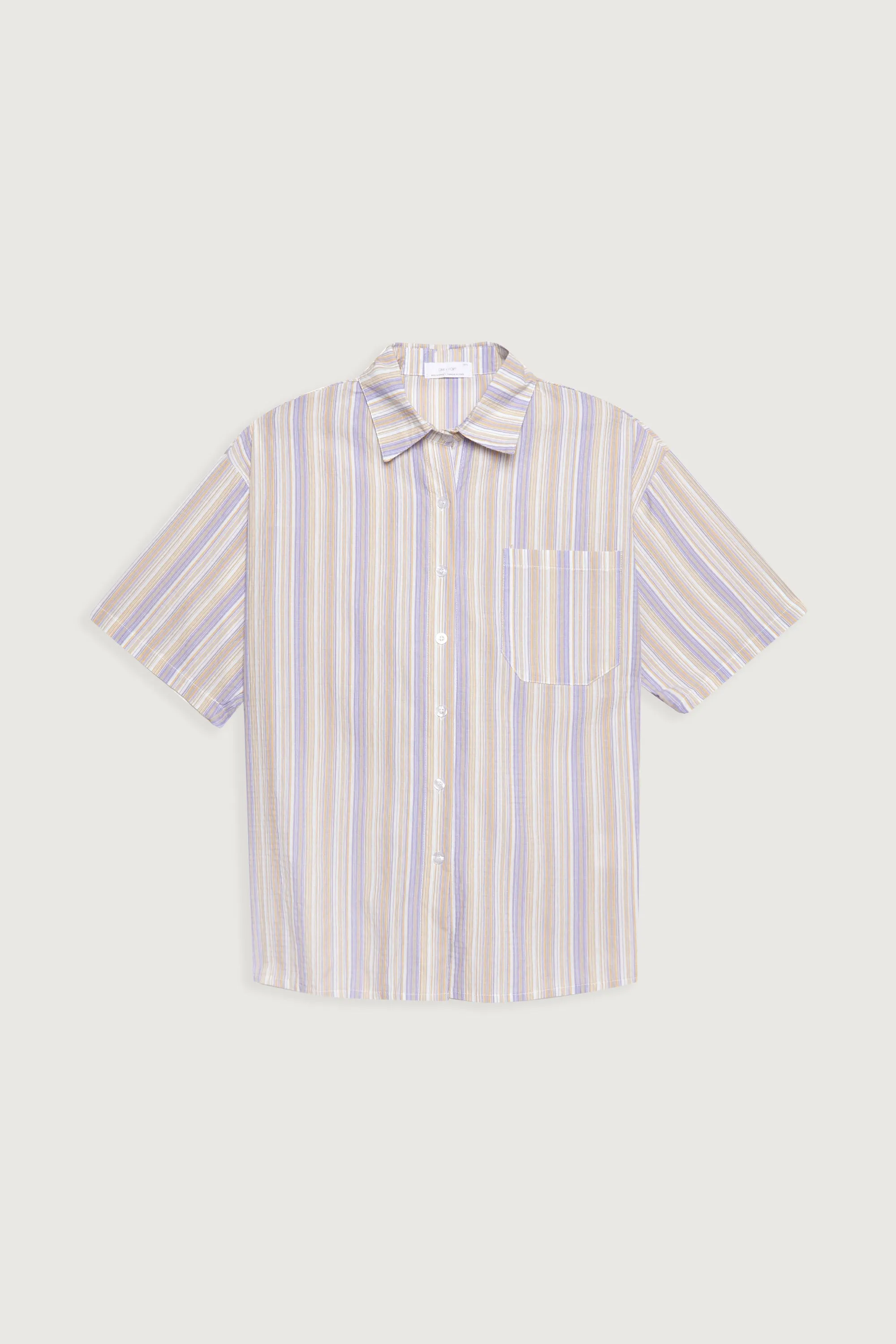 STRIPED BUTTON UP SHIRT