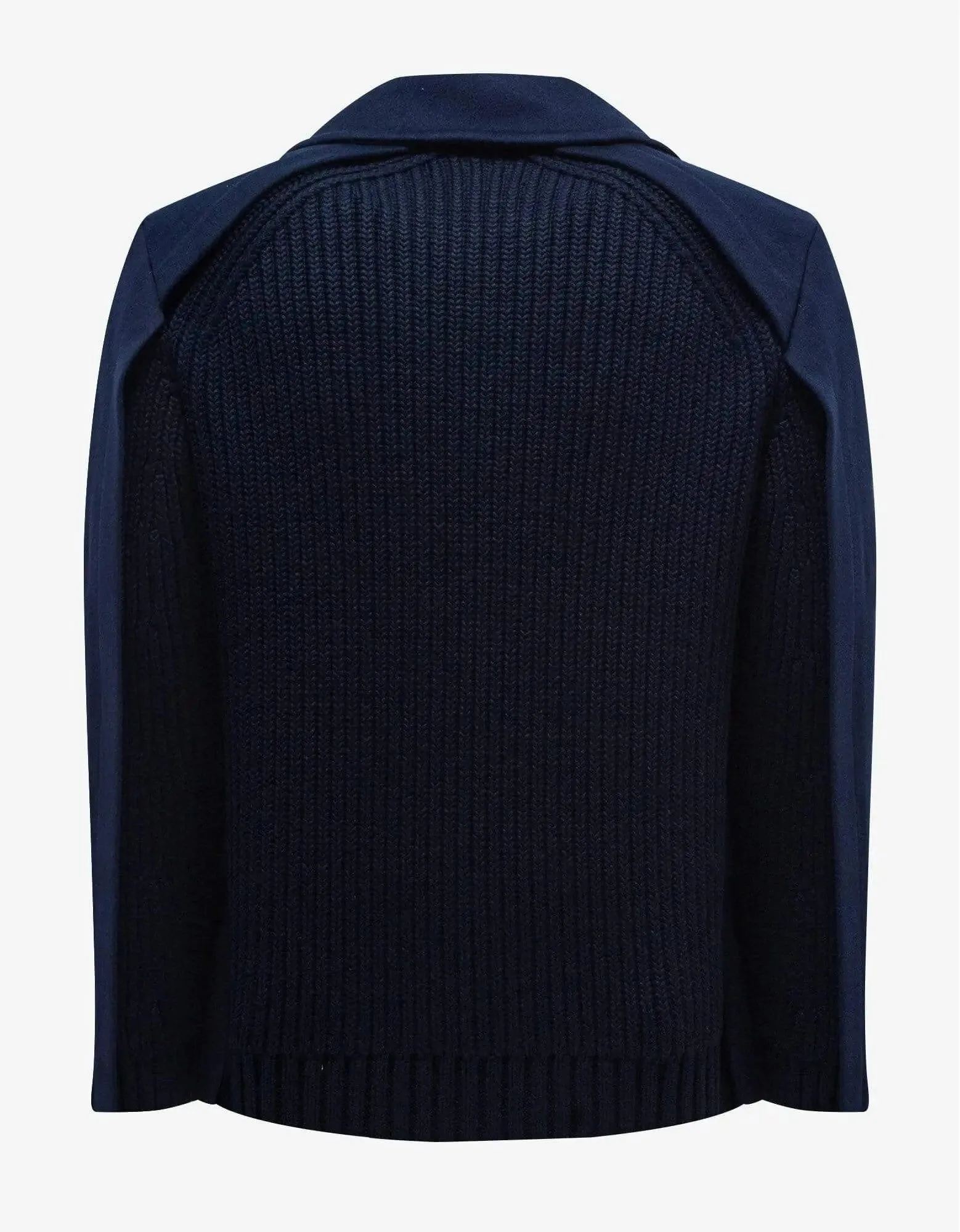 Valentino Garavani Navy Blue Double-Breasted Wool Jacket