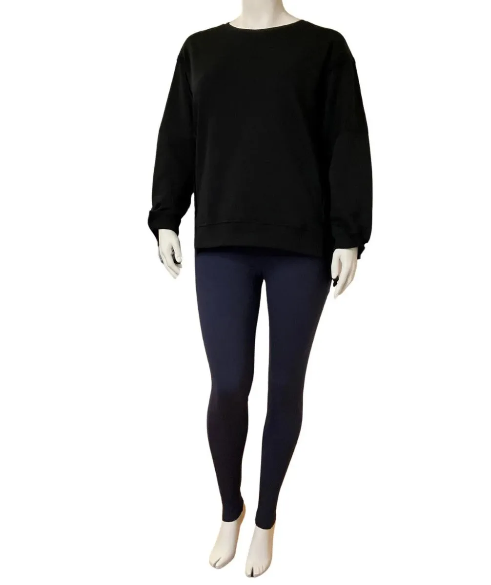 Veronica Fleece Lined Women's Plus-Size Leggings Navy Sizes 8 - 26