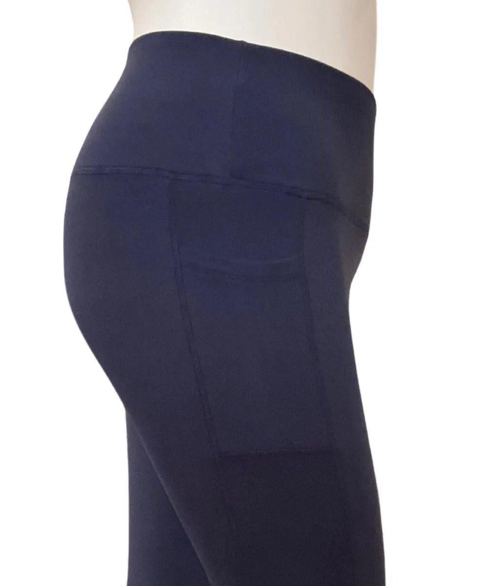 Veronica Fleece Lined Women's Plus-Size Leggings Navy Sizes 8 - 26