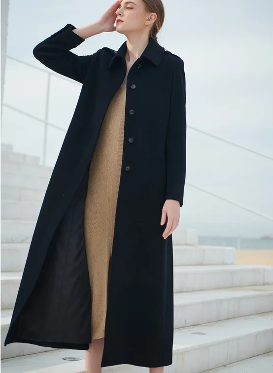 Warm Women Coat Long Wool Coat Jacket 0979