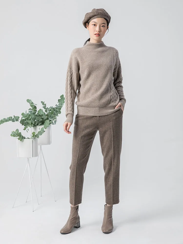 Washable Wool Tapered Mid-Calf Pants