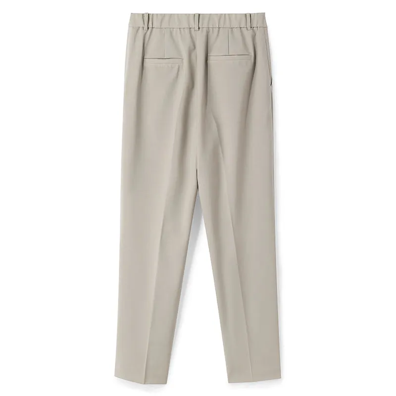 Washable Worsted Woolen Tapered Pants