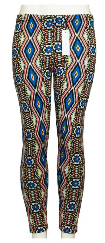 Women Fashion Printed Thermal Fur Lining Leggings Wholesale