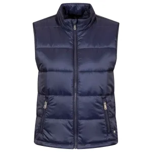 Womens Aries Channel Quilted Vest Maltese Blue - AW24