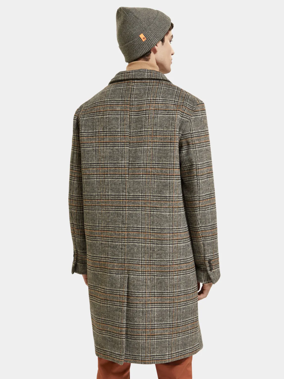 Wool blend overcoat