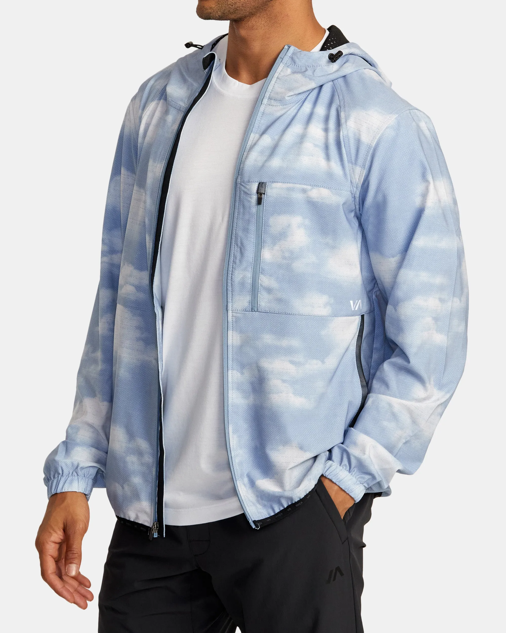 Yogger Zip-Up Hooded Jacket II - Digi Clouds