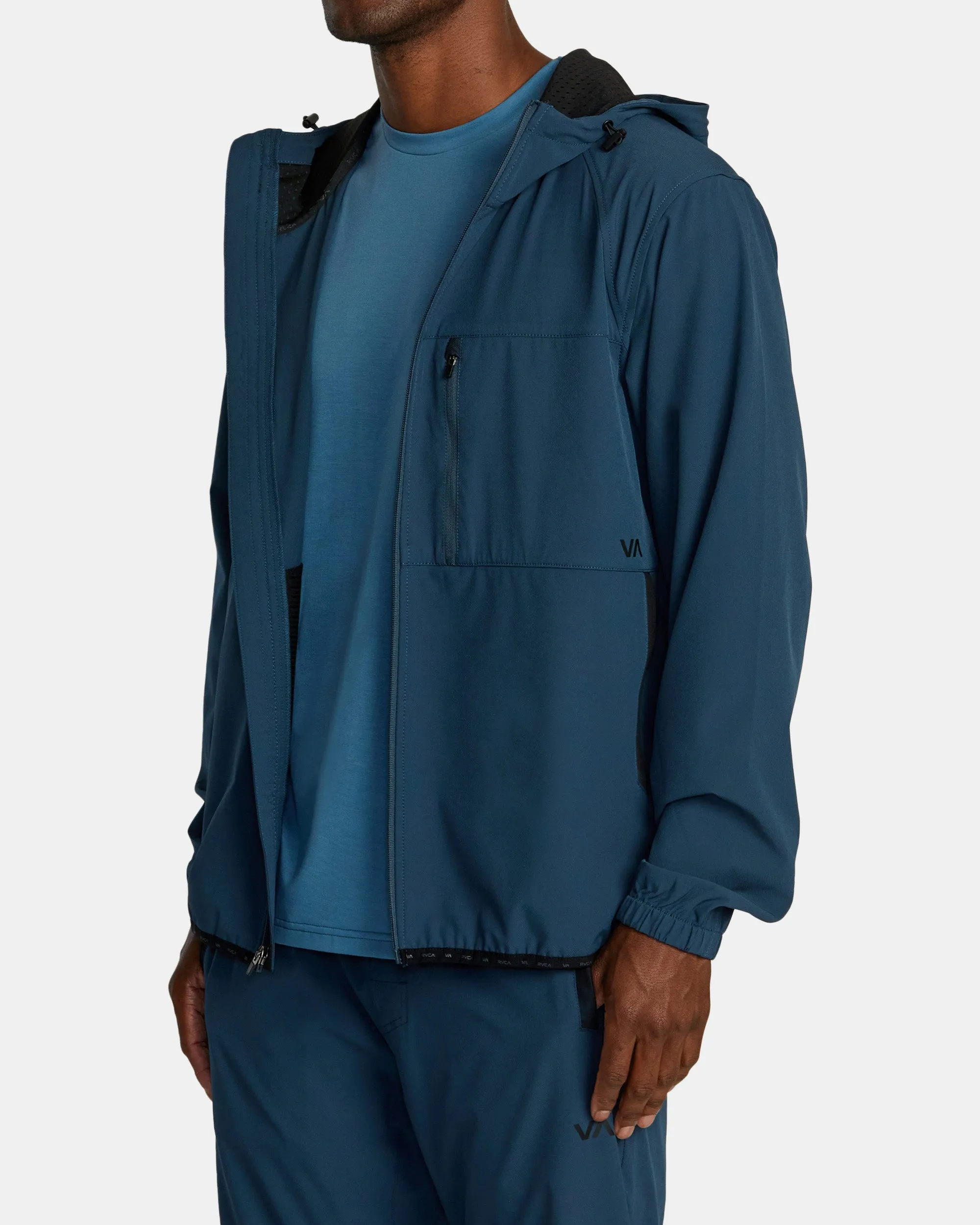 Yogger Zip-Up Hooded Jacket II - Petrol Blue