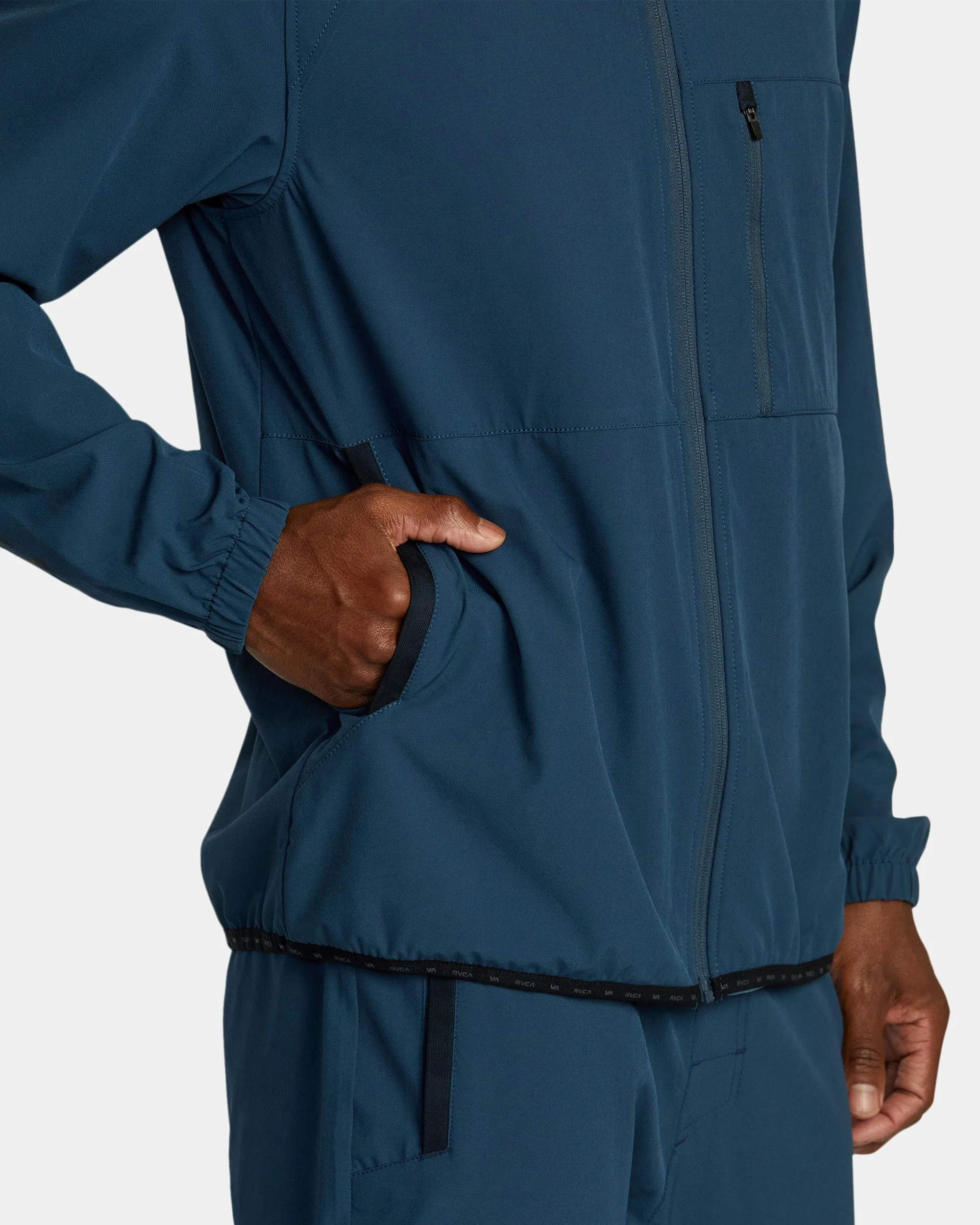 Yogger Zip-Up Hooded Jacket II - Petrol Blue