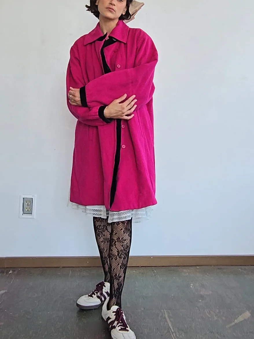 Yves Saint Laurent Bright Pink Coat (L)