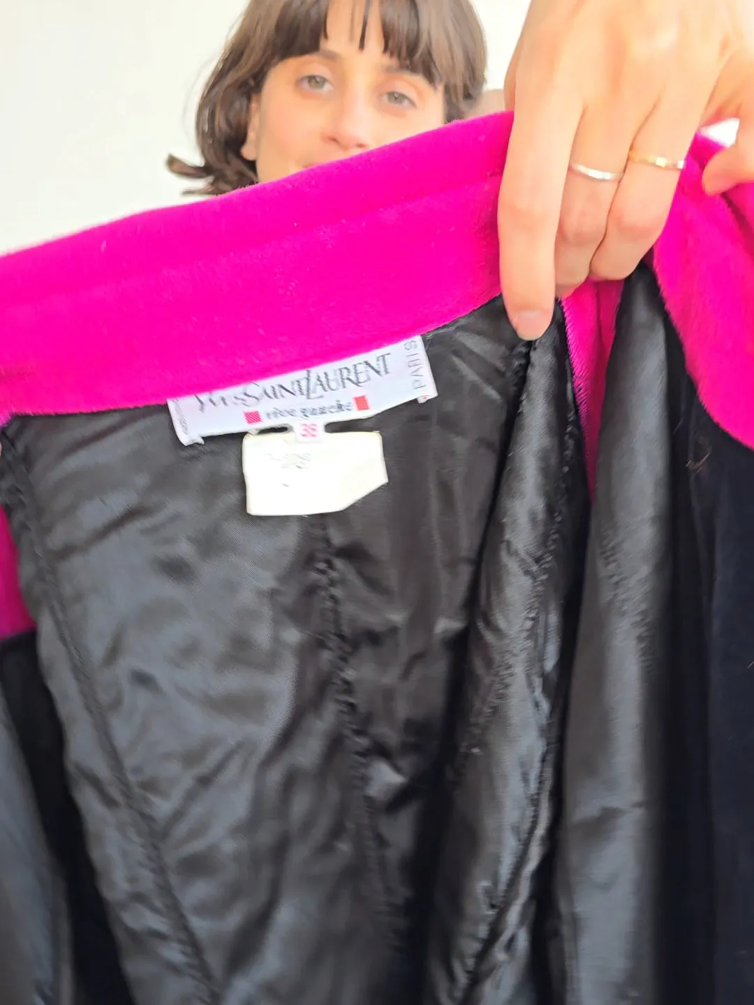 Yves Saint Laurent Bright Pink Coat (L)