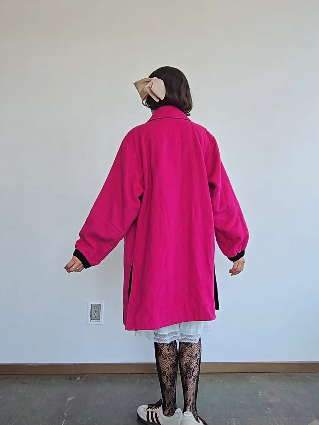 Yves Saint Laurent Bright Pink Coat (L)