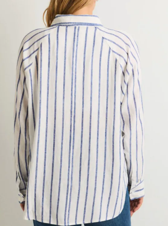 Z Supply The Perfect Stripe Linen Top